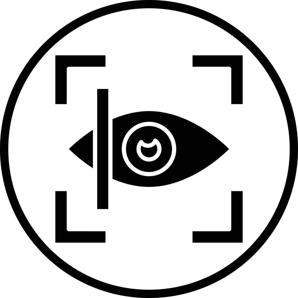 Netzhaut Scan Vektor Symbol Design