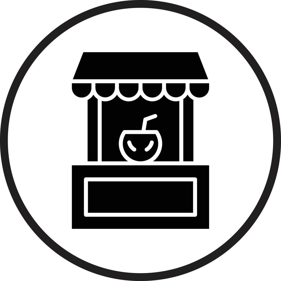 Getränke Stall Vektor Symbol Design
