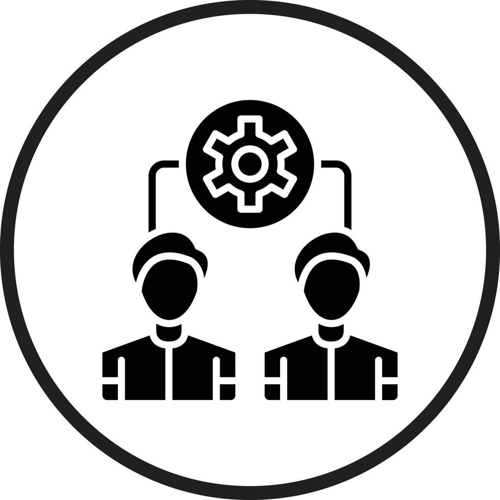 Teamwork-Vektor-Icon-Design vektor