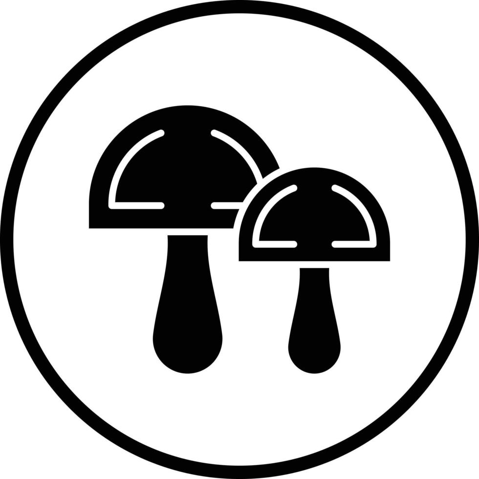 Pilz-Vektor-Icon-Design vektor