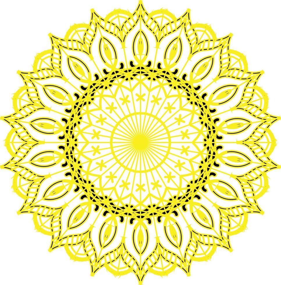 Luxus Mandala mit Arabeske Muster Arabisch Blume islamisch zum Dekoration Ornament vektor