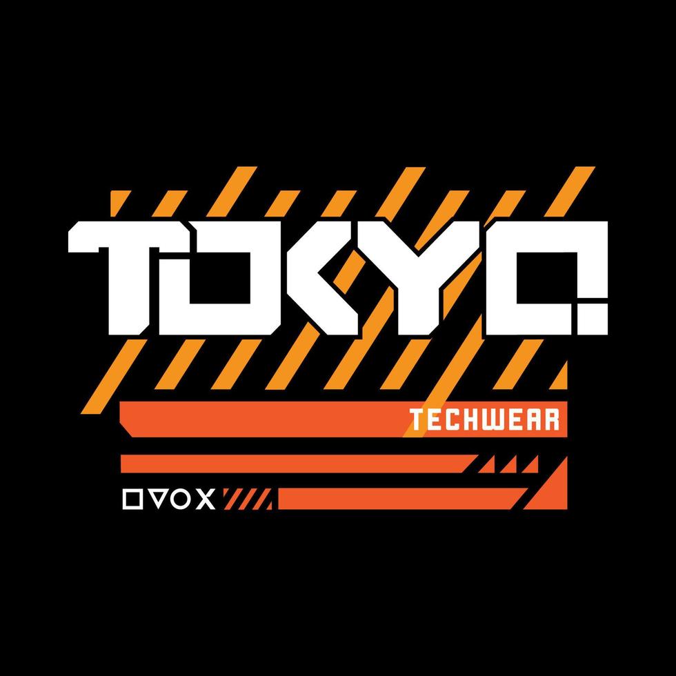 Tokyo Japan Strassenmode y2k Stil bunt Slogan Typografie Vektor Design Symbol Illustration. T-Shirt, Poster, Banner, Mode, Slogan Shirt, Aufkleber, Flyer