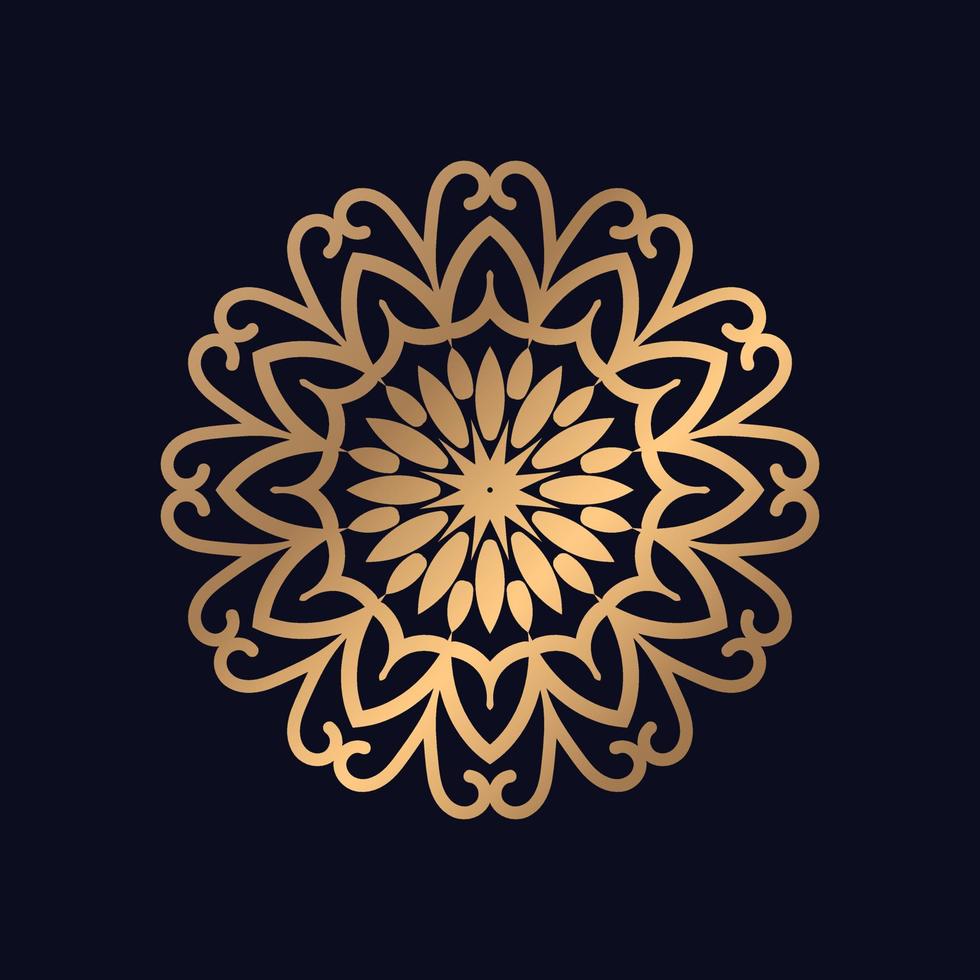 bunt Blumen- Mandala Arabeske Muster zum drucken, Poster, Abdeckung, Broschüre, Flyer, orientalisch Stil Zier Vektor