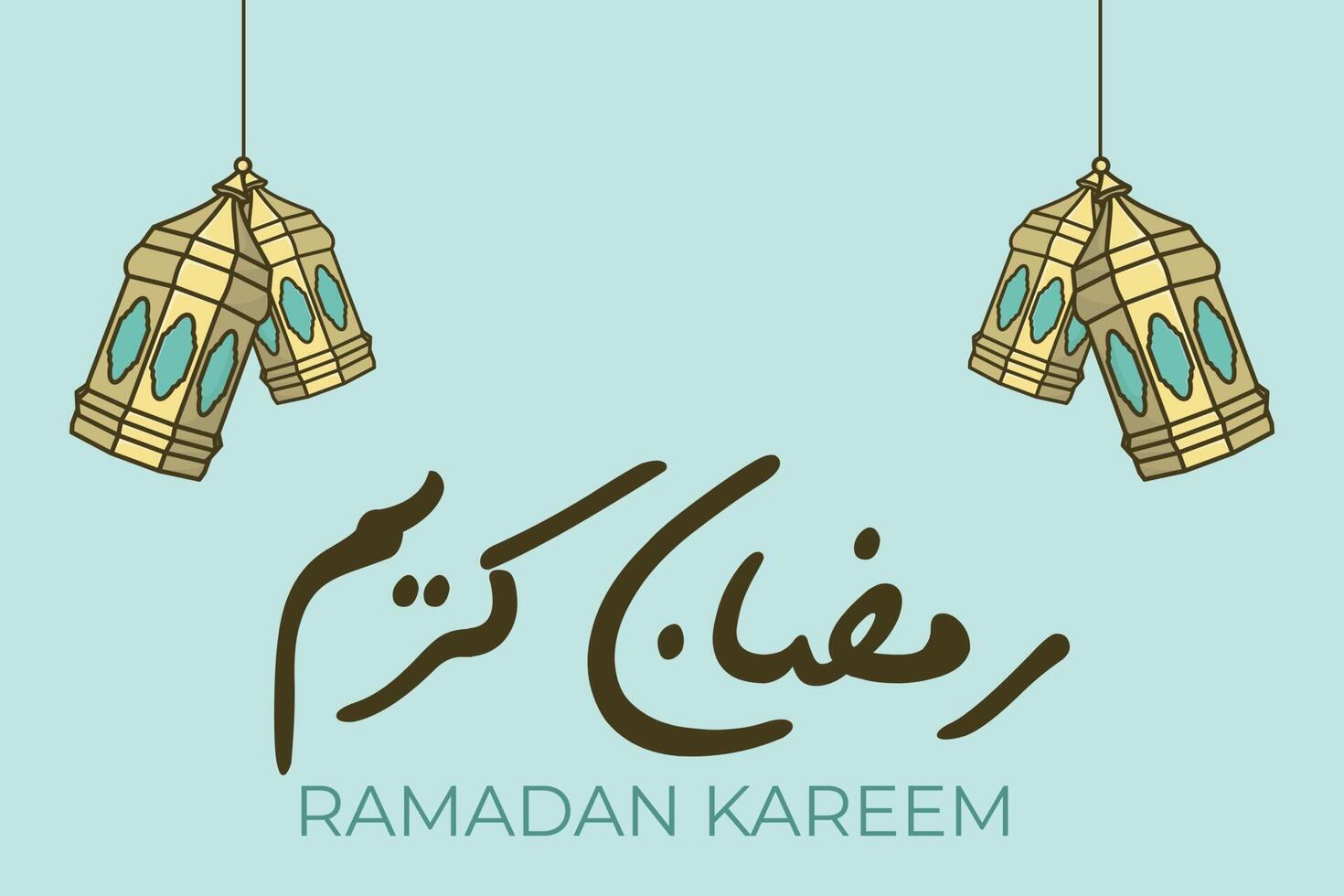 ramadan kareem vektor hälsning posta design. islamic Semester ikon begrepp. ramadan kareem. islamic hälsning kort mall med ramadan för tapet design.