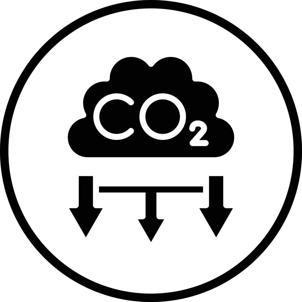 co2 Verschmutzung Vektor Symbol Design