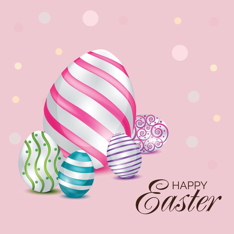 Vektor Illustration von ein Hintergrund zum glücklich Ostern.
