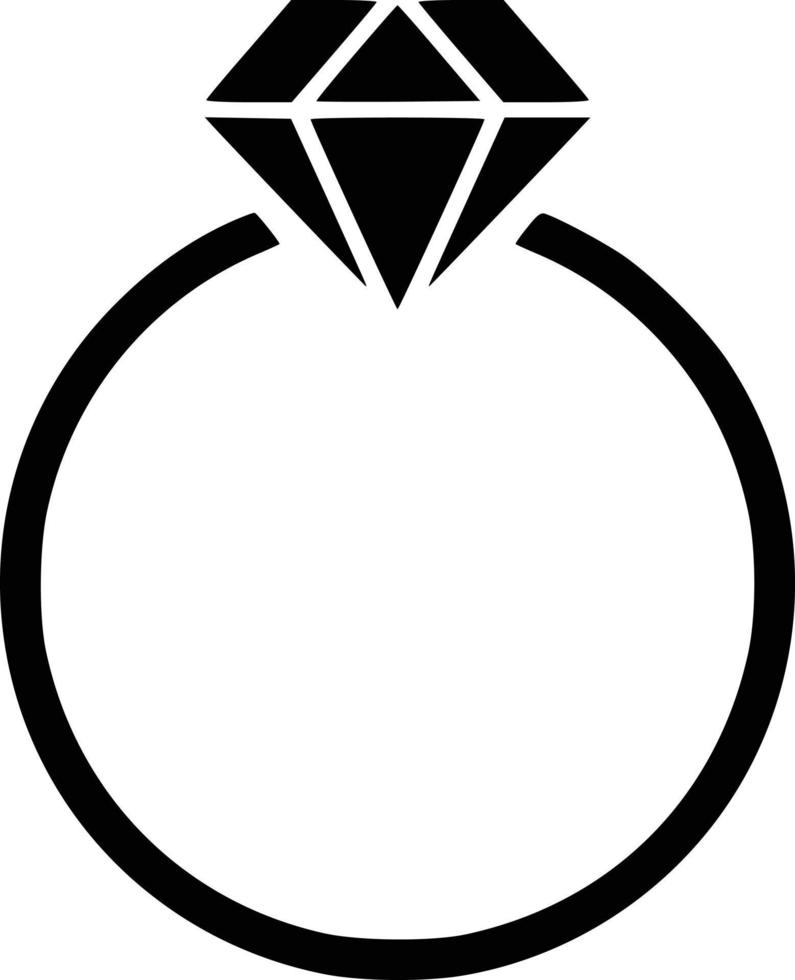 Diamant Ring Illustration Vektor