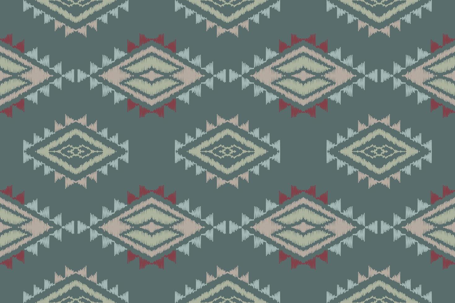 Ikat Blume, Motiv Ikat aztekisch nahtlos Muster im Stammes-, Volk Stickerei, und Mexikaner Stil. Digital Datei Design zum drucken Textur,Stoff,Saree,Sari,Teppich,Teppich,Batik vektor