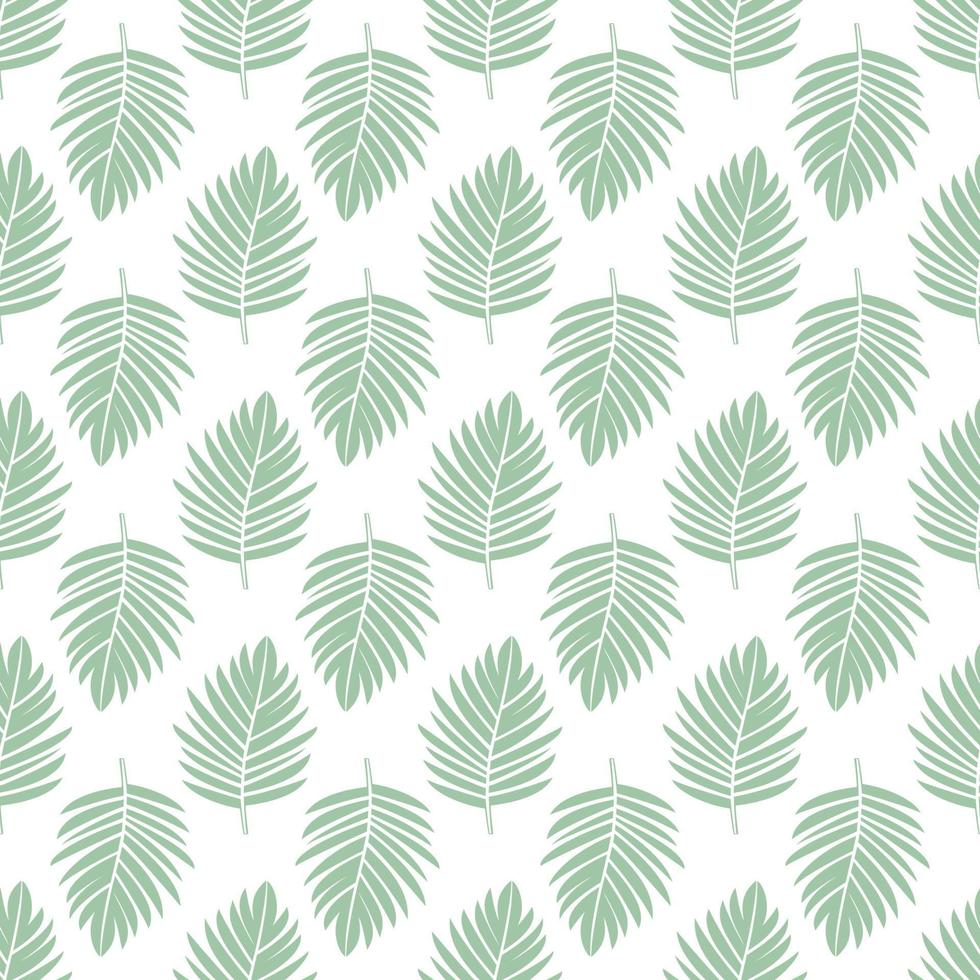 Palme Blätter nahtlos Muster. Vektor Illustration