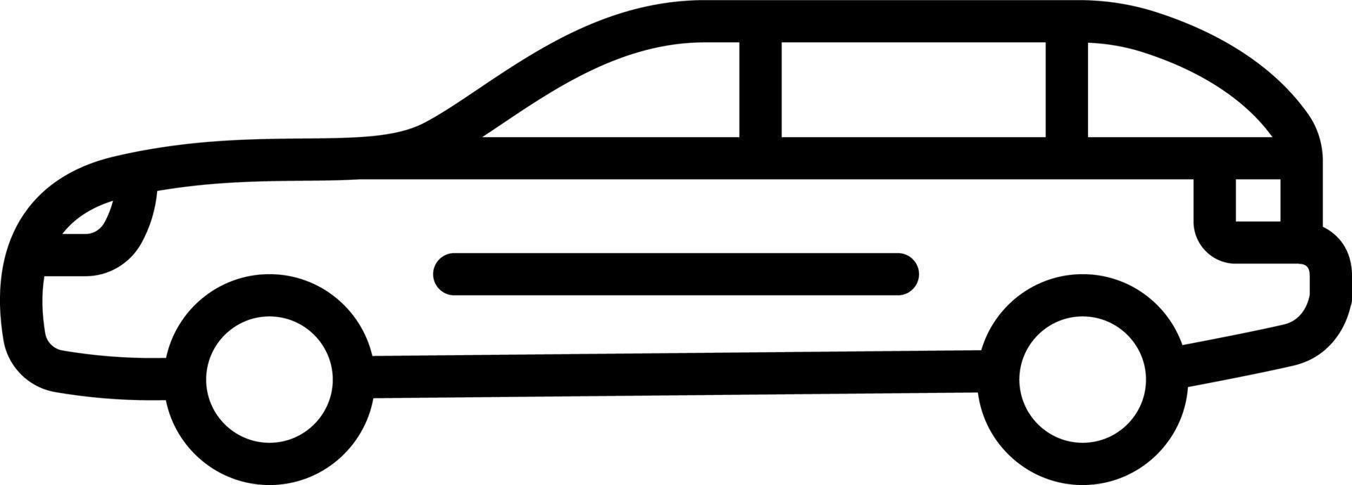 Liniensymbol für Auto vektor