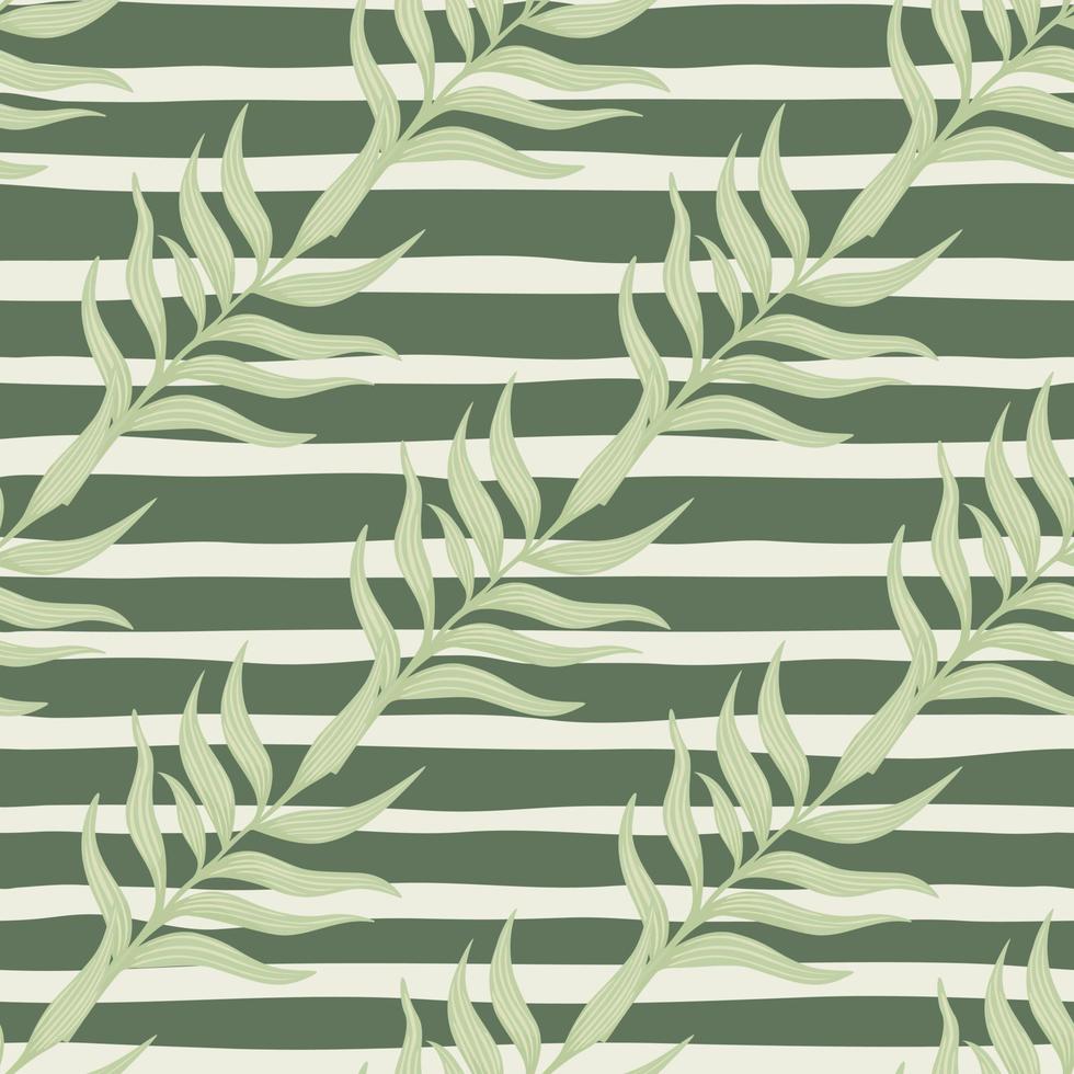 Farn Blatt Hintergrund. abstrakt exotisch Pflanze nahtlos Muster. tropisch Palme Blätter Muster. botanisch Textur. vektor