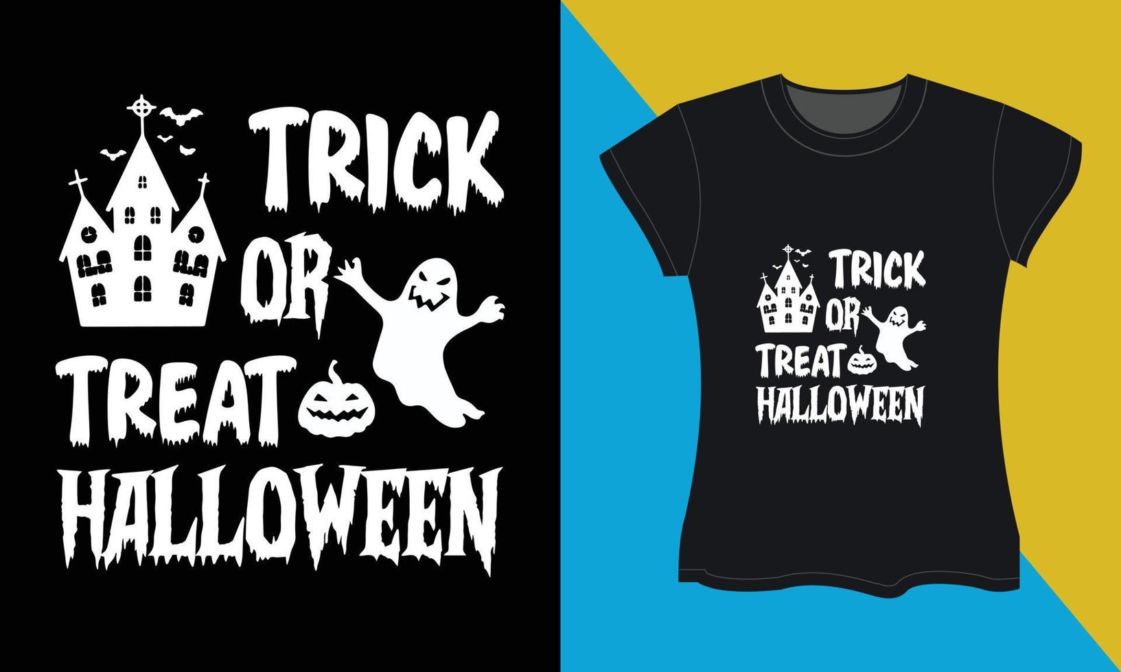 halloween svg t-shirt design, lura eller behandla halloween vektor
