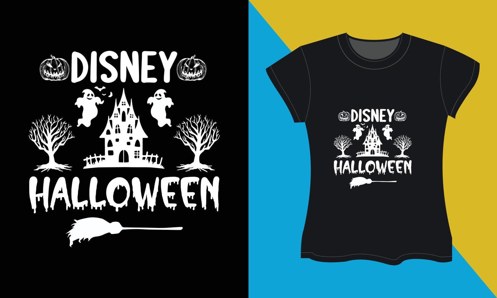 Halloween svg T-Shirt Design, Disney Halloween vektor