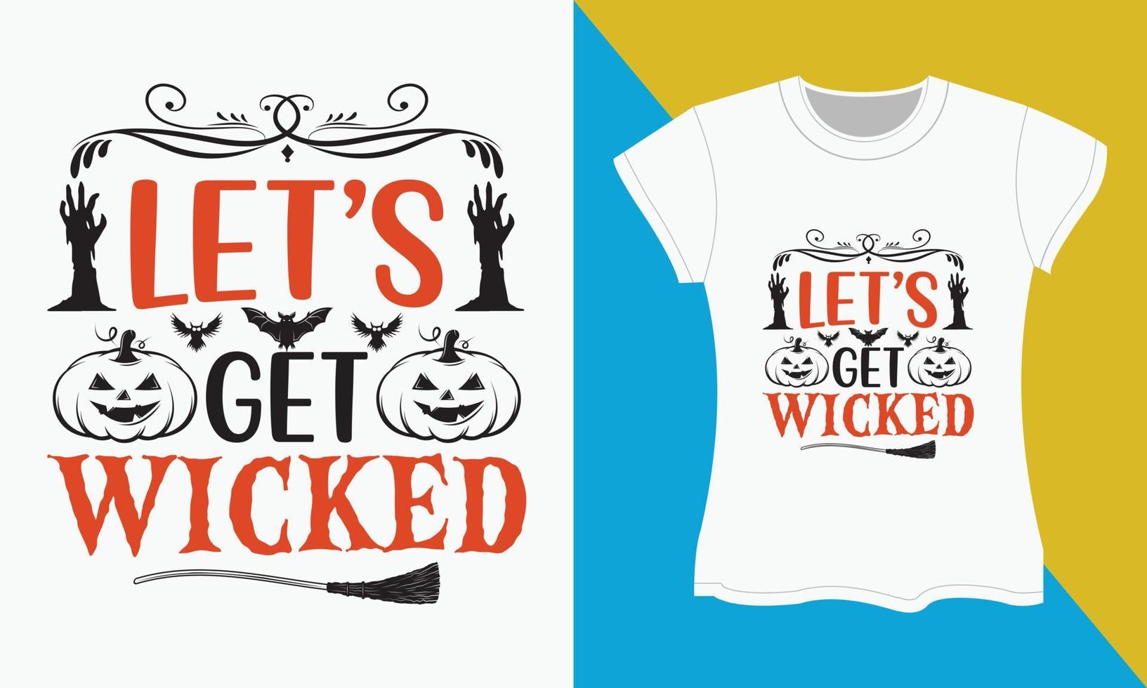 Halloween-Typografie-T-Shirt-Design vektor