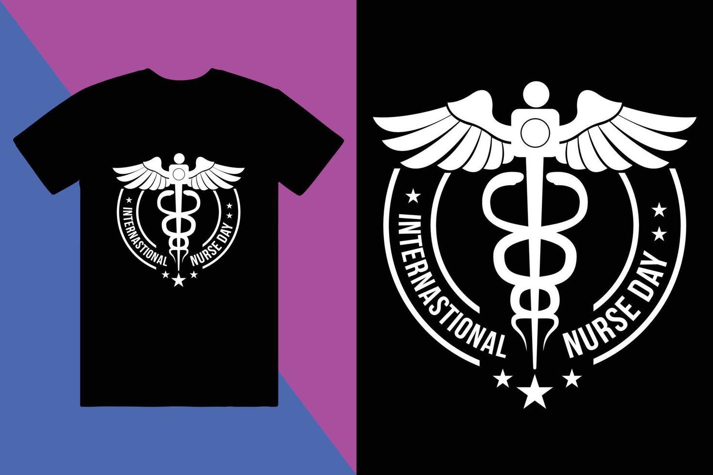 Krankenschwester T-Shirt Design, Benutzerdefiniert T-Shirt Design vektor