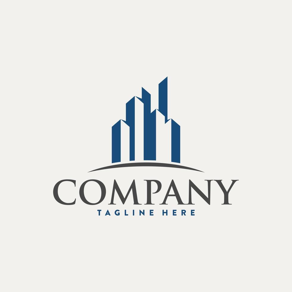 Gebäude Logo Beste zum Ihre Unternehmen vektor