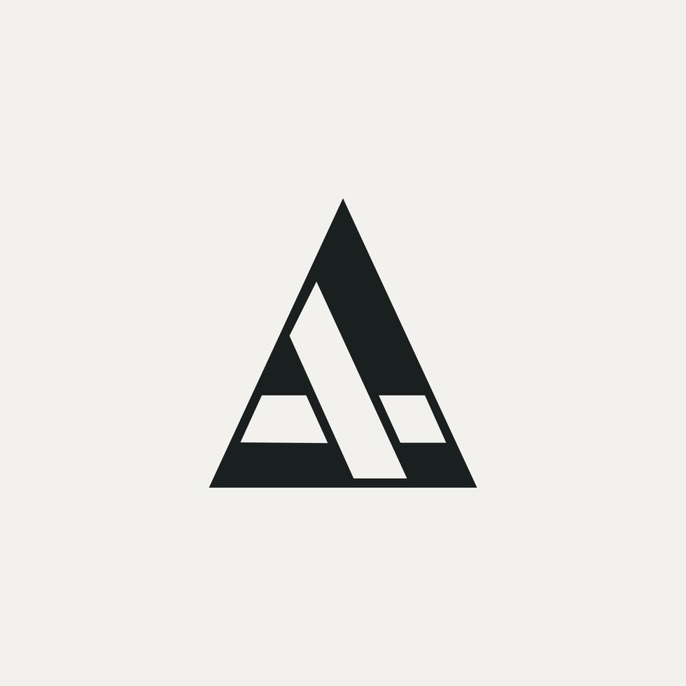 Logo abstrakt Brief ein Unternehmen vektor