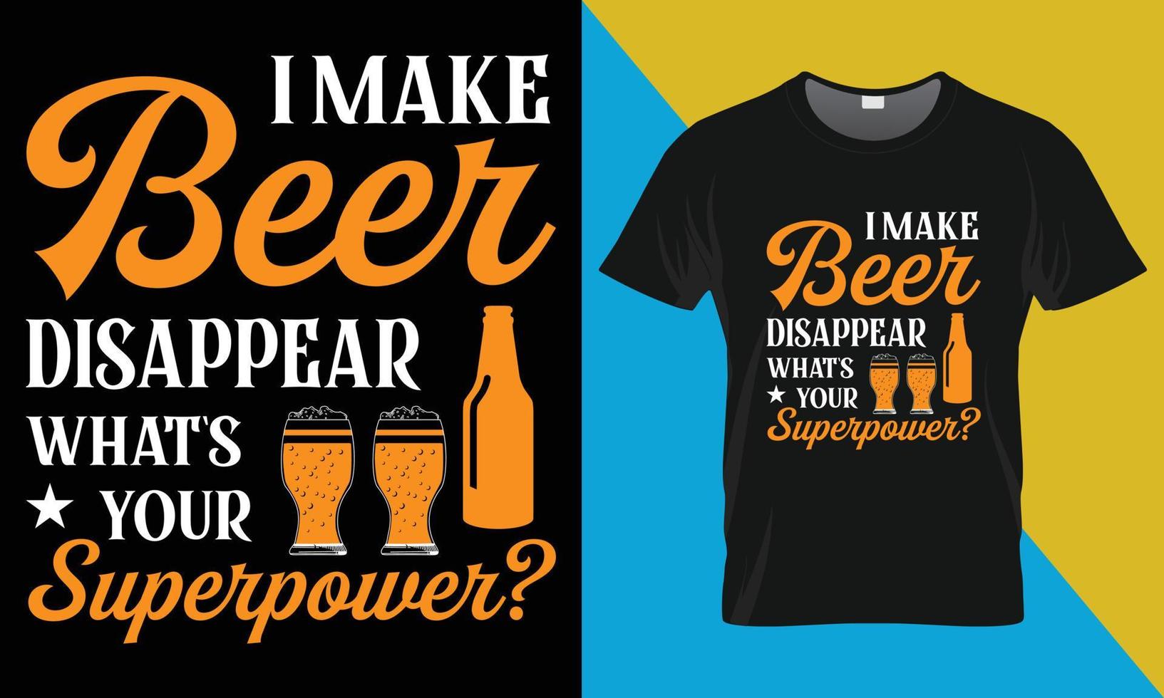 Oktoberfest Typografie T-Shirt Design vektor