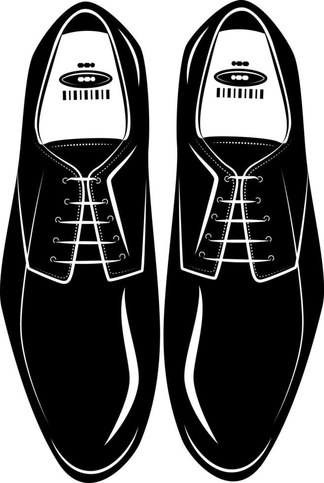 Vektor Bild von modisch schwarz Schuhe