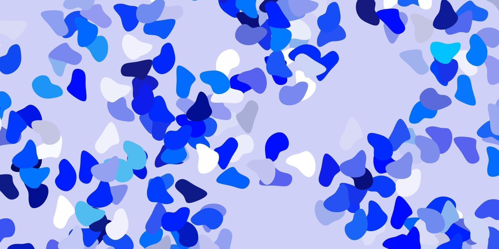 hellblaue Vektorschablone mit abstrakten Formen. vektor