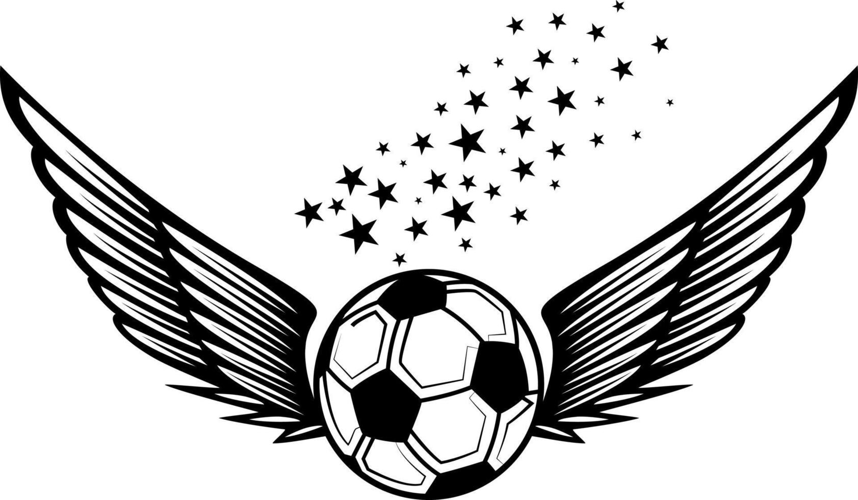 begrepp logotyp handla om fotboll och sporter vektor