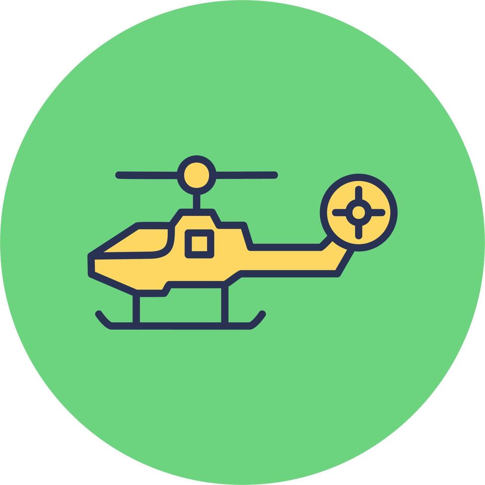 Kämpfer Hubschrauber Vektor Symbol