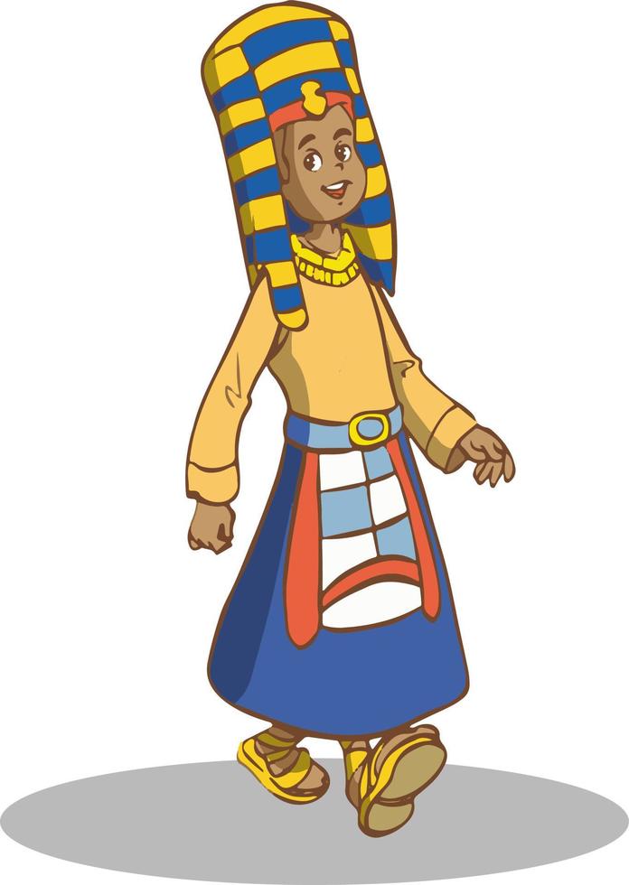 vektor illustration av gammal egyptisk pojke
