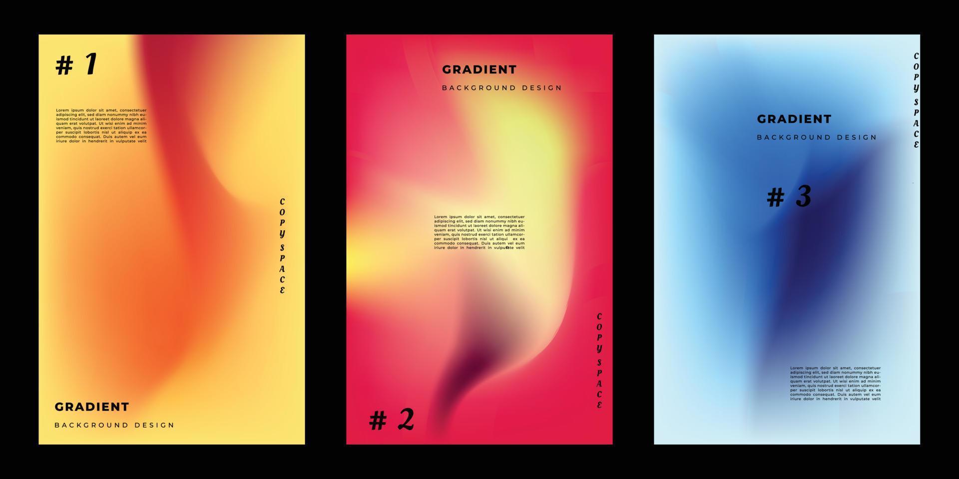 abstrakt bunt Gradient Gittergewebe Broschüre Design Kopieren Raum einstellen vektor