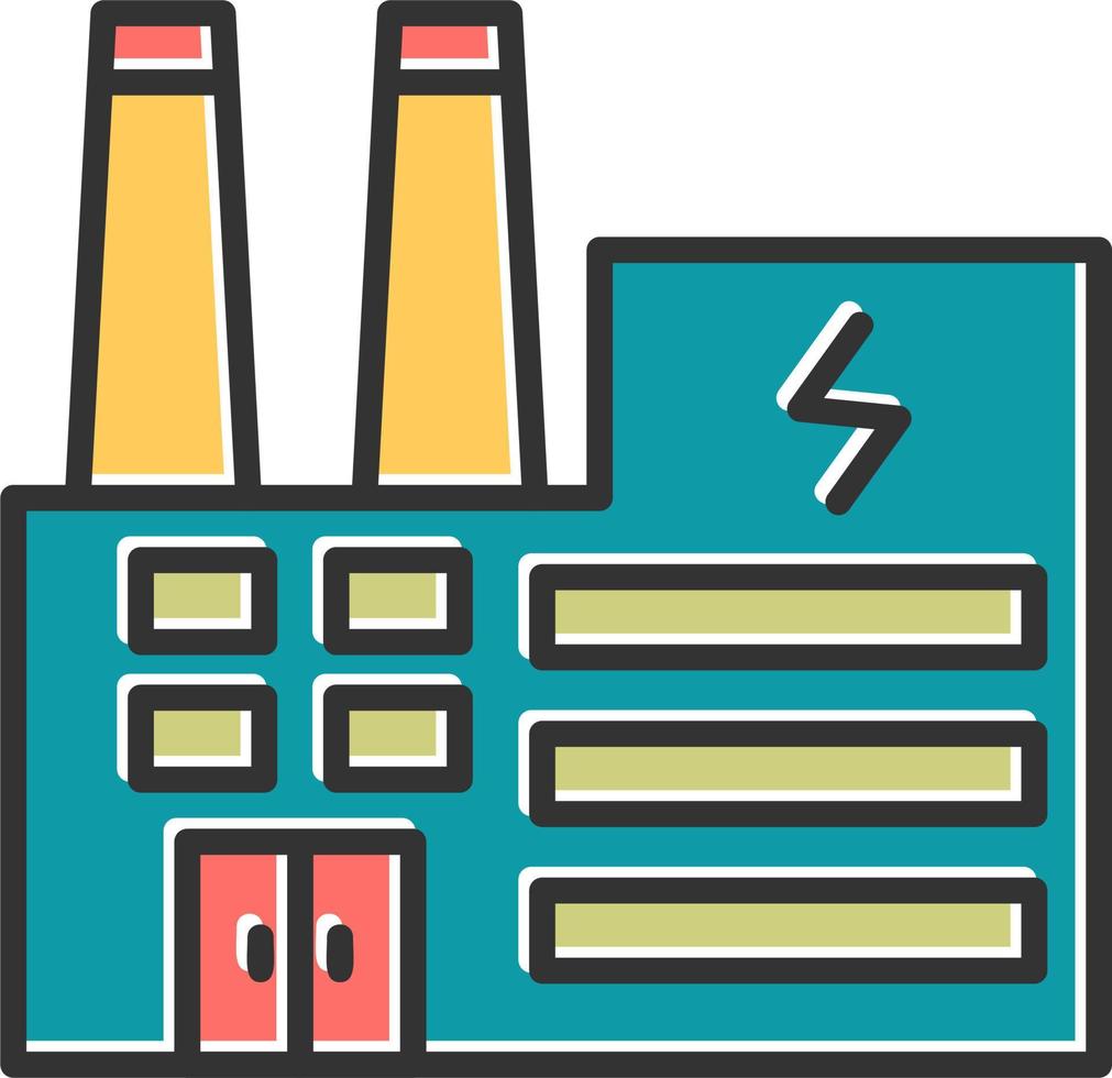 Vektorsymbol für elektrische Fabrik vektor