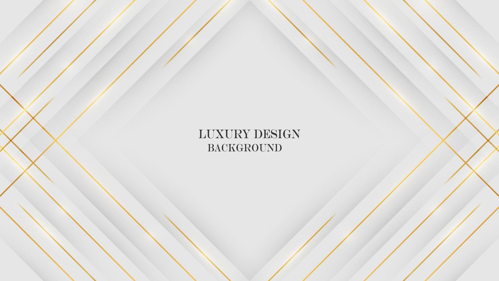 Luxus abstrakt elegant Weiß Hintergrund mit glänzend Gold Linie. Luxus elegant Thema Design Vektor