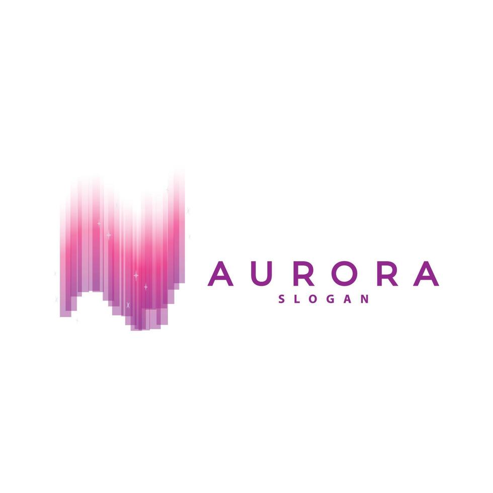 Aurora Logo, Licht Welle Vektor, Natur Landschaft Design, Produkt Marke Vorlage Illustration Symbol vektor