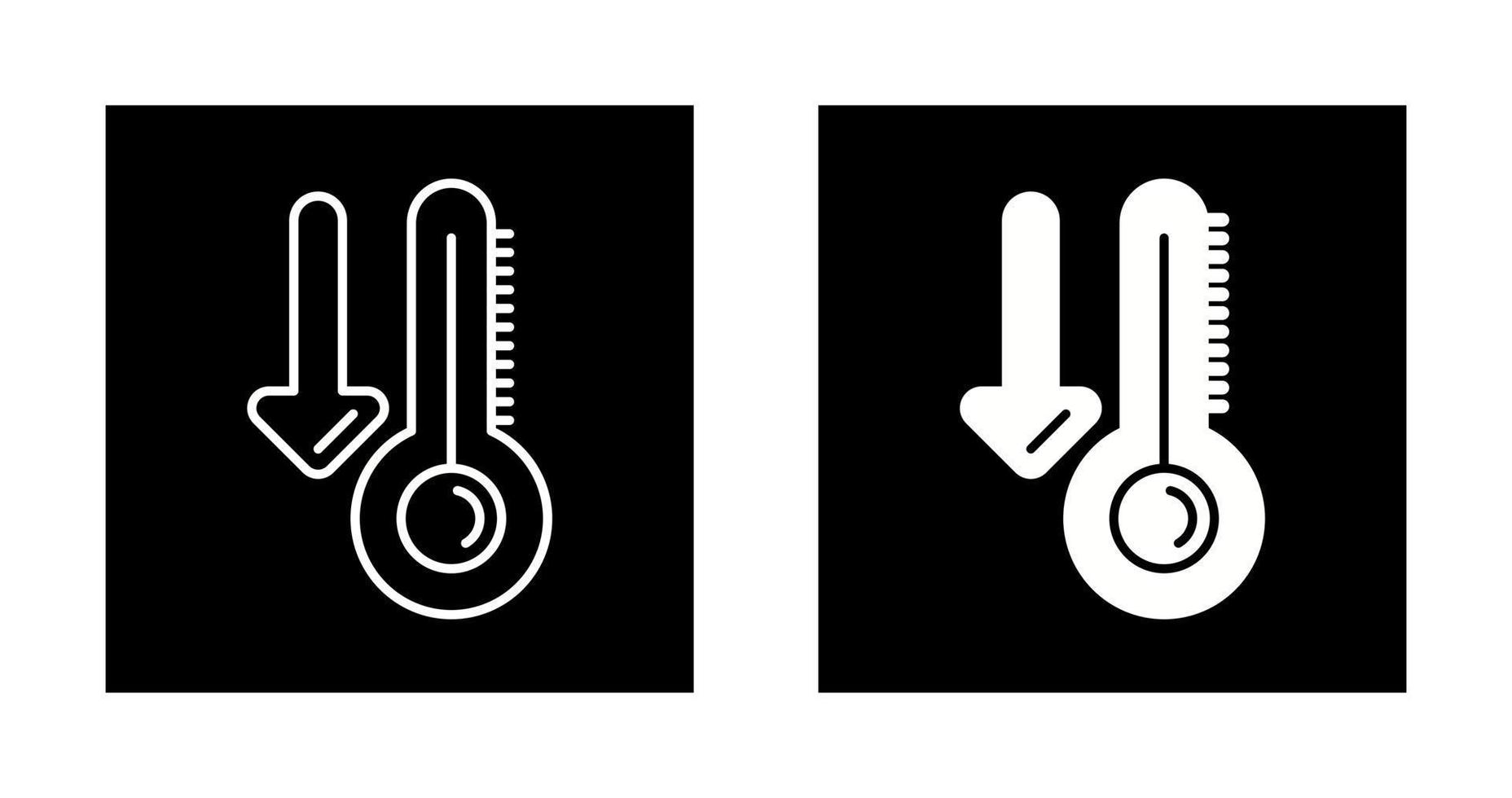 Vektorsymbol für niedrige Temperatur vektor