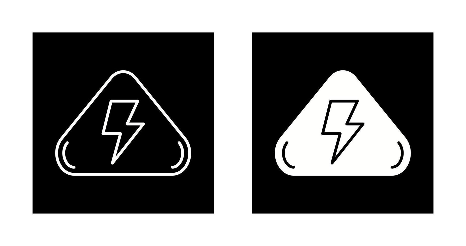 Vektorsymbol für elektrische Gefahren vektor