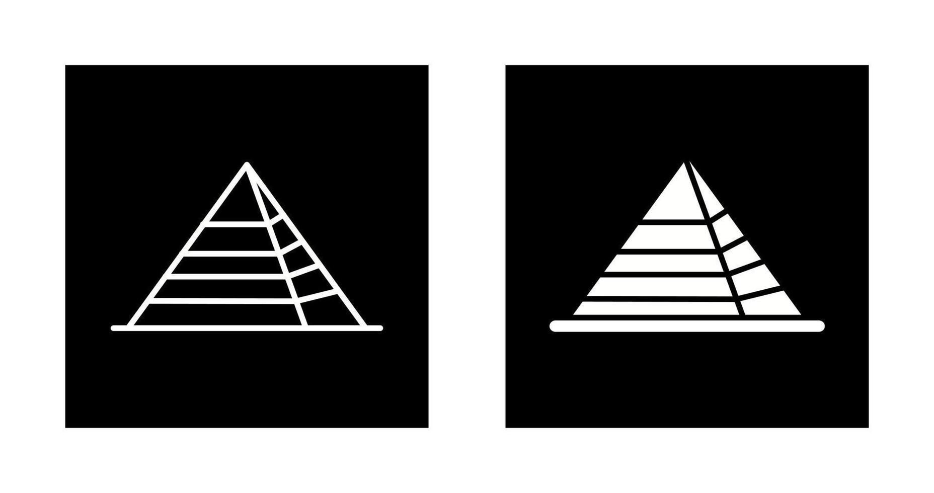 pyramid vektor ikon