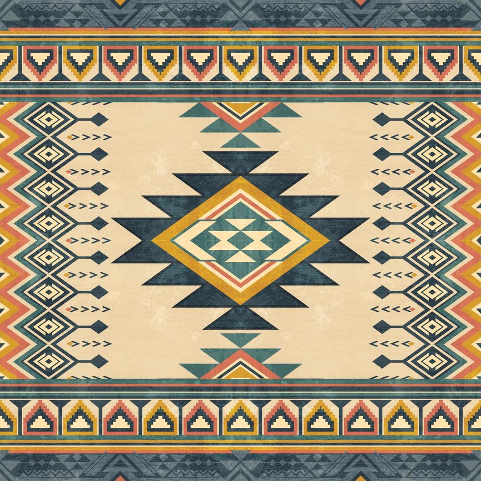 einheimisch Muster amerikanisch Stammes- indisch Ornament Muster geometrisch ethnisch Textil- Textur Stammes- aztekisch Muster navajo Mexikaner Stoff nahtlos Vektor Dekoration Mode