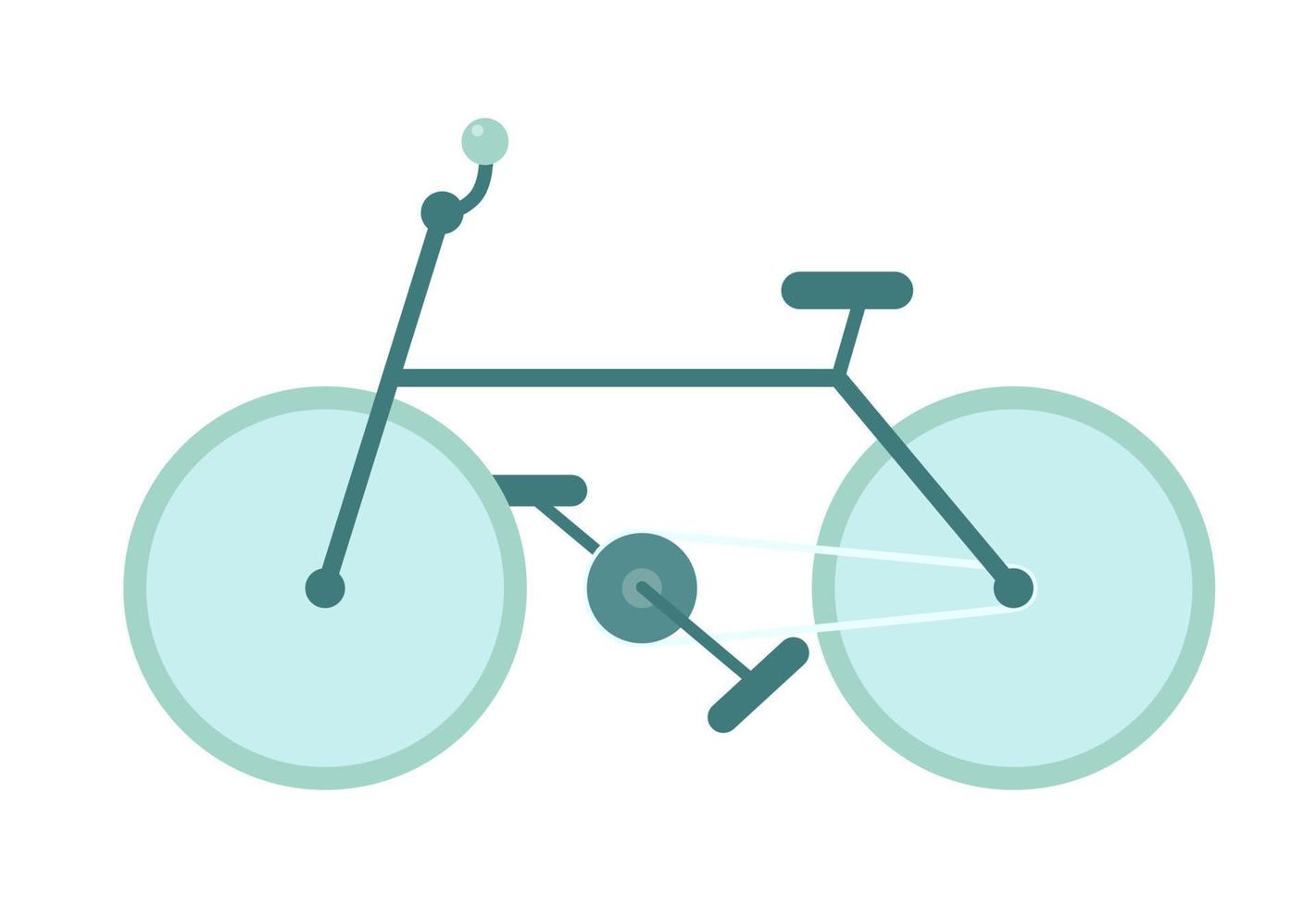 väg cykel semi platt Färg vektor objekt. trampa cykel för fritid cykling. berg cykel. redigerbar tecknad serie stil ikon på vit. enkel fläck illustration för webb grafisk design och animering