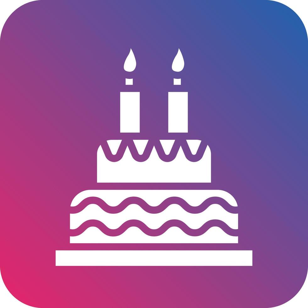 Geburtstag Kuchen Symbol Vektor Design