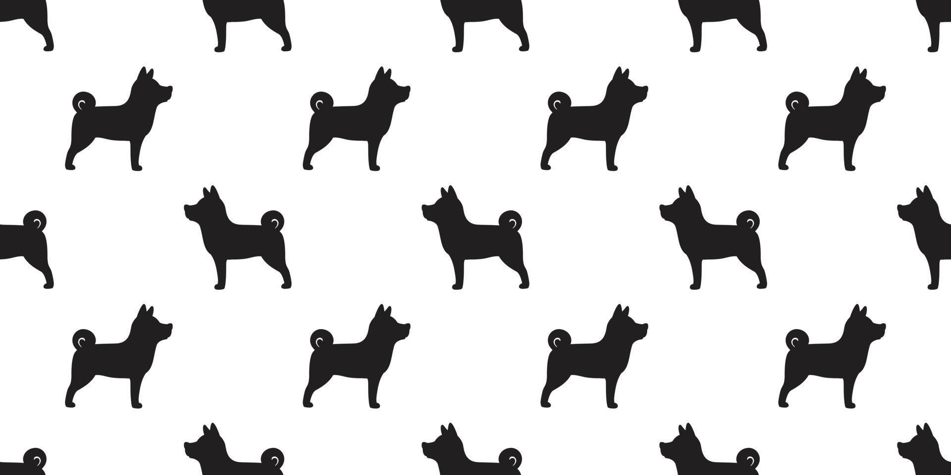 hund sömlös mönster vektor franska bulldogg mops hund ras isolerat bakgrund tapet illustration klotter