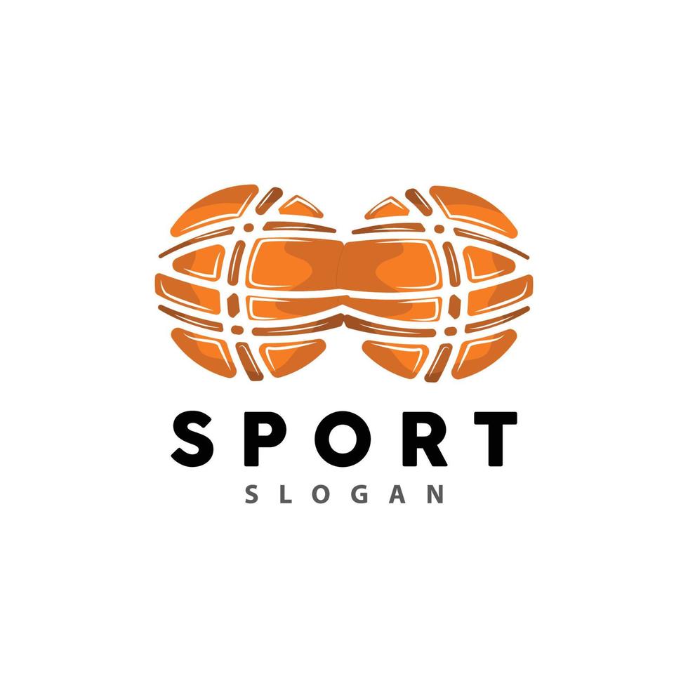 Sport Logo, Basketball Logo Vektor, einfach minimalistisch Design, Symbol, Symbol, Illustration vektor