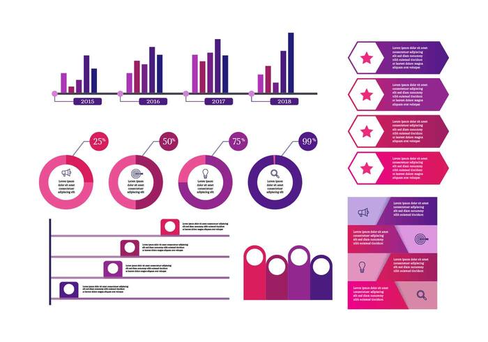 Ultraviolett Infographic Elements Vector