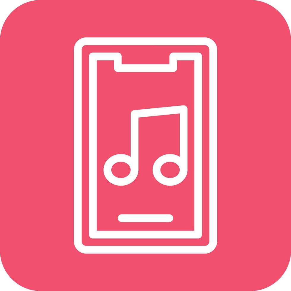 Handy, Mobiltelefon Musik- App Symbol Vektor Design
