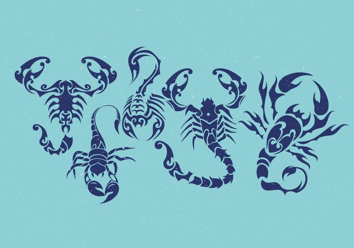 skorpion tatuering vektor