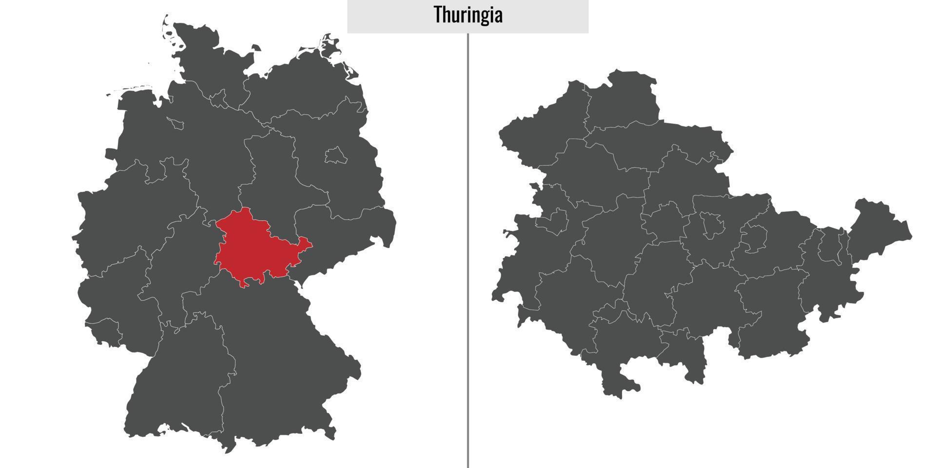 Karte Zustand von Deutschland vektor