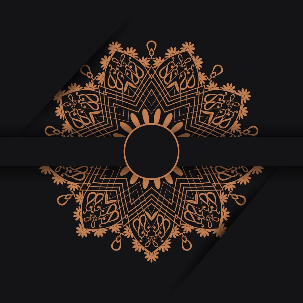 Zier Luxus Mandala Muster Hintergrund mit königlich golden Arabeske Muster Arabisch islamisch Osten Stil, Eleganz Mandala Hintergrund mit golden Arabeske Muster vektor