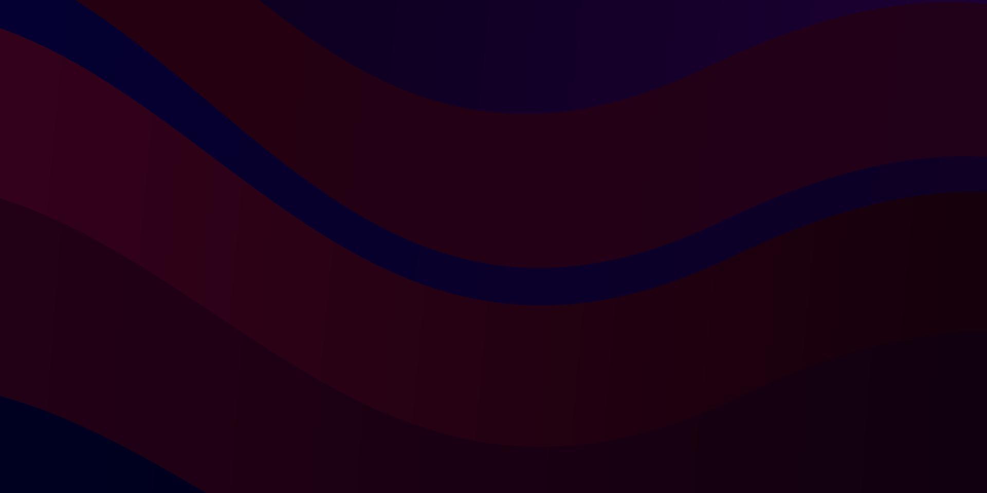 dunkelblaues, rotes Vektormuster mit Linien. vektor