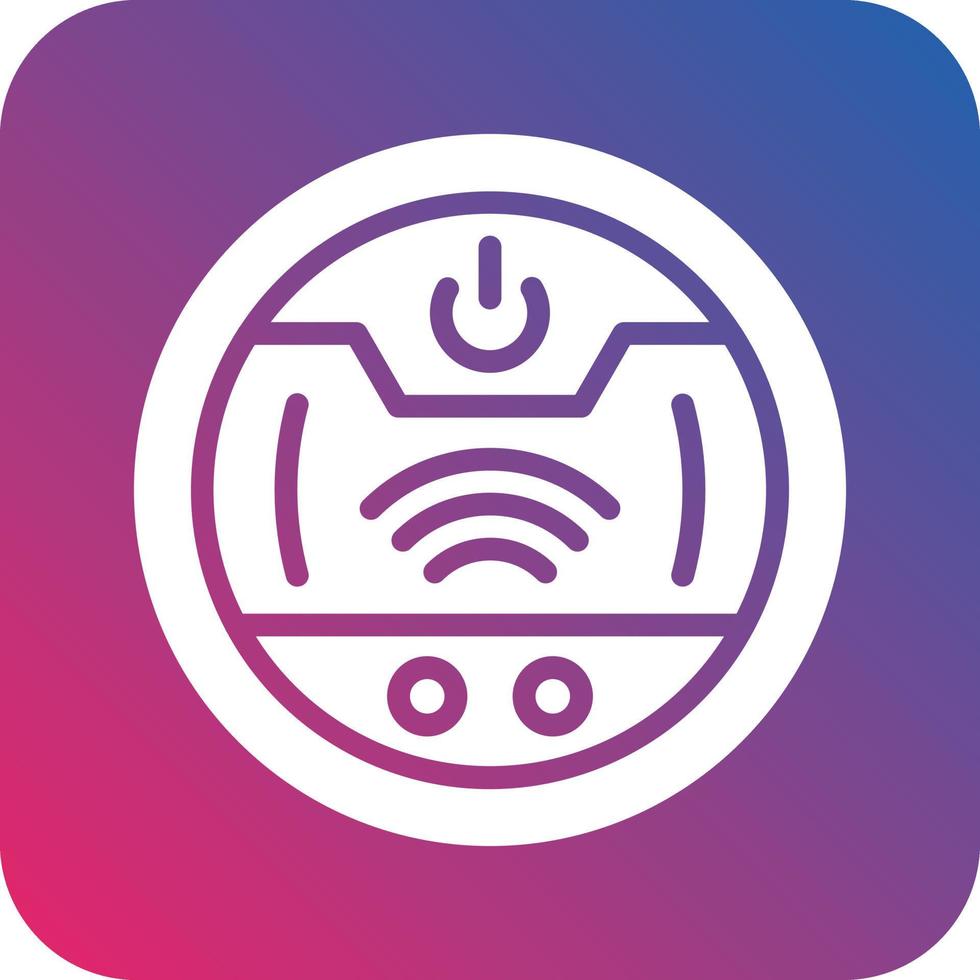 Roboter Vakuum Symbol Vektor Design