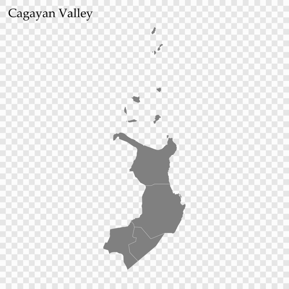hög kvalitet Karta av område av filippinerna vektor