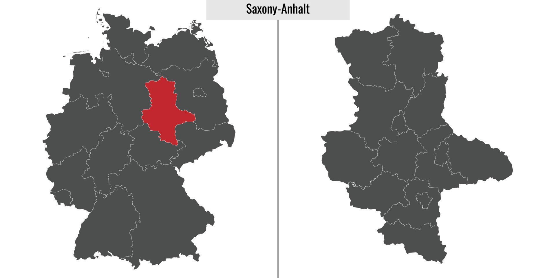 Karte Zustand von Deutschland vektor