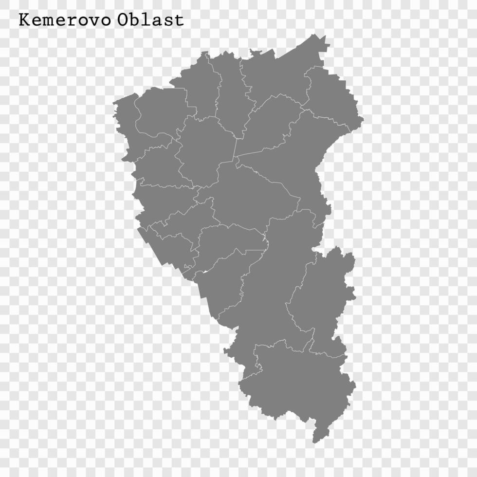 hoch Qualität Karte ist ein Region von Russland vektor