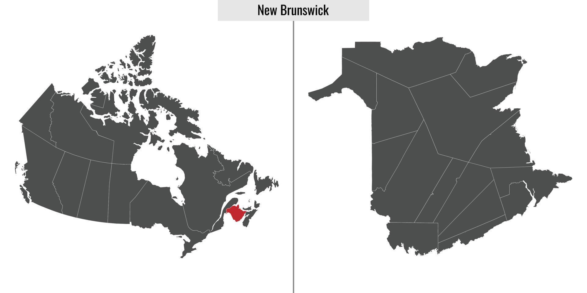 Karte Provinz Kanada vektor